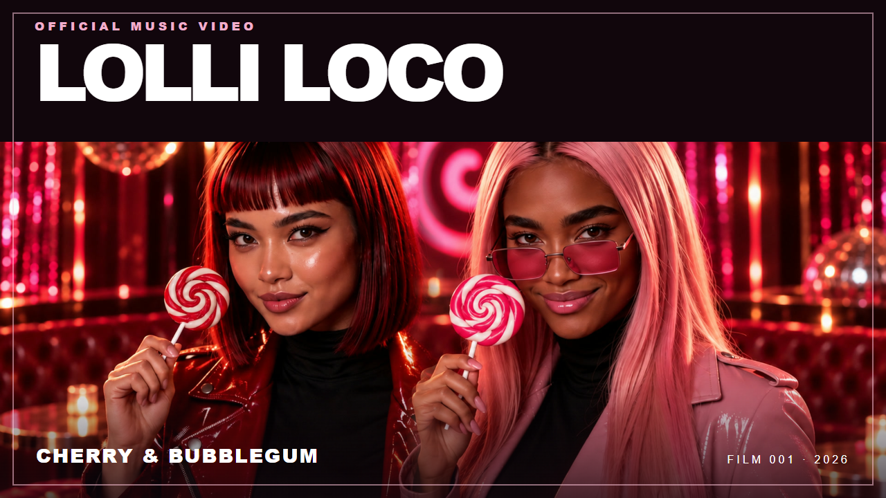 Lolli Loco official music video featuring Cherry and Bubblegum